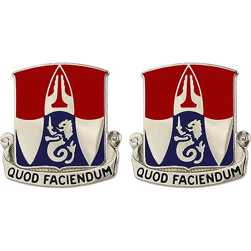 153rd Engineer Battalion Unit Crest (Quod Faciendum) Army Unit Crests