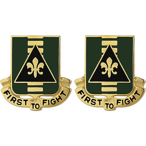 156th Armor Regiment Unit Crest (First to Fight) Army Unit Crests