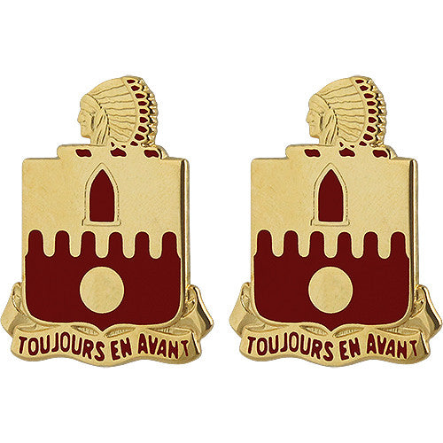 160th Field Artillery Regiment Unit Crest (Toujours En Avant) Army Unit Crests