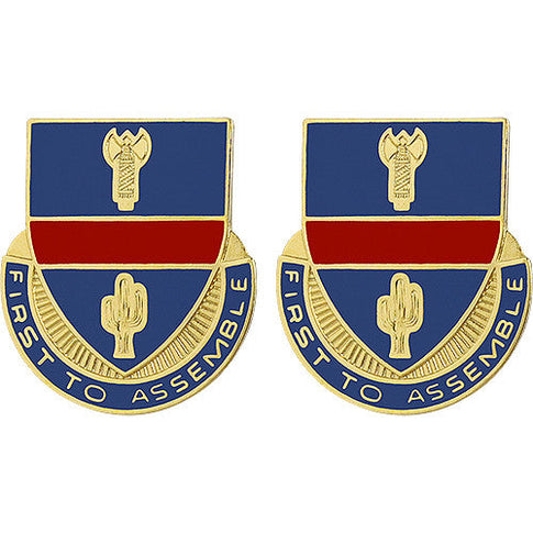 162nd Infantry Regiment Unit Crest (First to Assemble) - Sold in Pairs