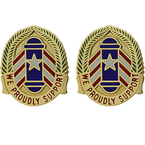 166th Support Group Unit Crest (We Proudly Support) Army Unit Crests