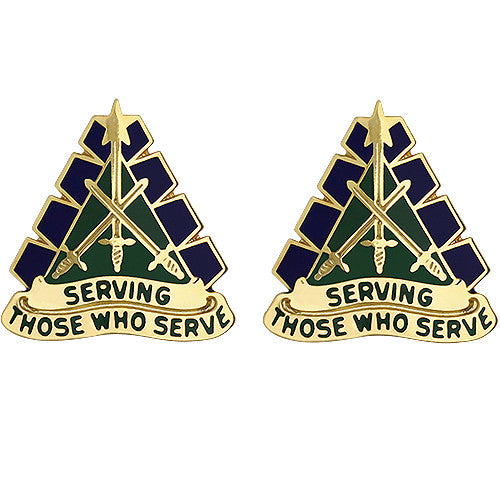 168th Military Police Battalion Unit Crest (Serving Those Who Serve) Army Unit Crests