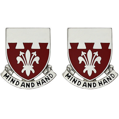 169th Engineer Battalion Unit Crest (Mind and Hand) Army Unit Crests