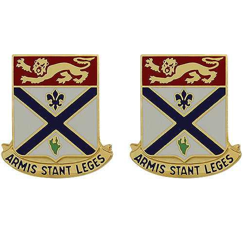 169th Regiment Unit Crest (Armis Stant Leges) Army Unit Crests