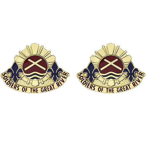 173rd Engineer Battalion Unit Crest (Soldiers of the Great River) Army Unit Crests