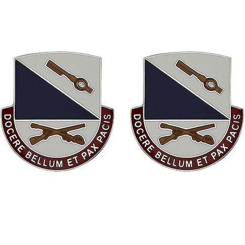 181st Infantry Brigade Unit Crest (Docere Bellum Et Pax Pacis) - Sold in Pairs