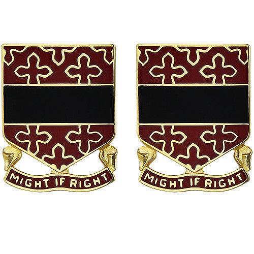 182nd Field Artillery Regiment Unit Crest (Might if Right) Army Unit Crests