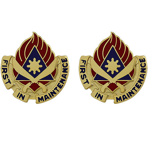 189th Support Battalion Unit Crest (First in Maintenance) Army Unit Crests