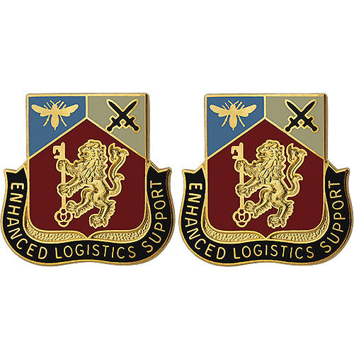 191st Support Battalion Unit Crest (Enhanced Logistics Support) Army Unit Crests