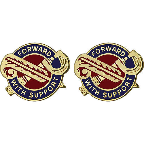 194th Support Battalion Unit Crest (Forward with Support) Army Unit Crests