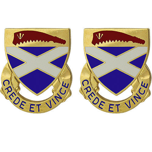 200th Regiment Unit Crest (Crede Et Vince) Army Unit Crests