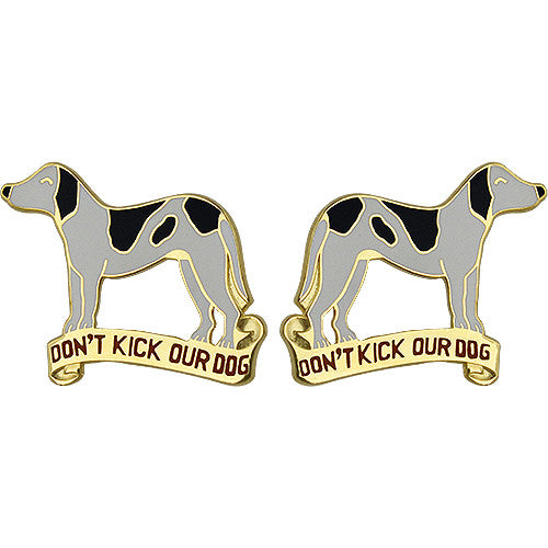 203rd Engineer Battalion Unit Crest (Don't Kick Our Dog) Army Unit Crests