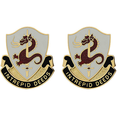 204th Regiment Unit Crest (Intrepid Deeds) Army Unit Crests