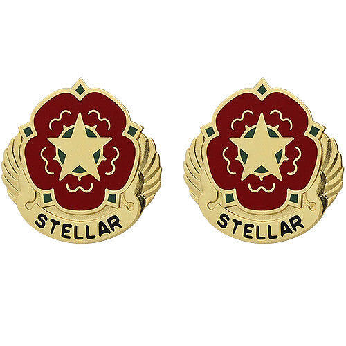 206th Support Battalion Unit Crest (Stellar) Army Unit Crests