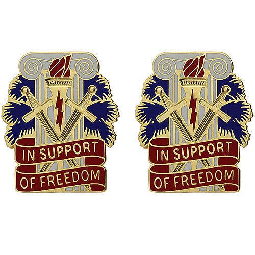 207th Support Group Unit Crest (In Support of Freedom) Army Unit Crests