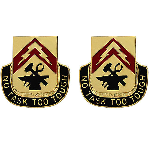 215th Support Battalion Unit Crest (No Task Too Tough) Army Unit Crests
