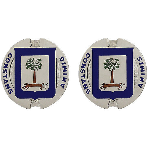 218th Regiment Unit Crest (Constans Animis) Army Unit Crests