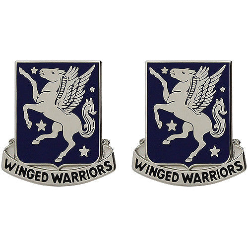 228th Aviation Regiment Unit Crest (Winged Warriors) Army Unit Crests