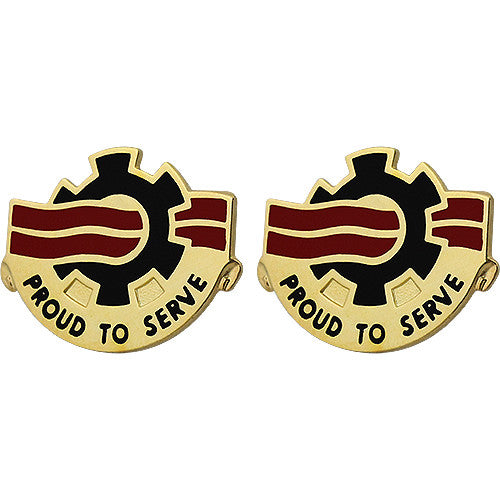 240th Quartermaster Battalion Unit Crest (Proud to Serve) Army Unit Crests