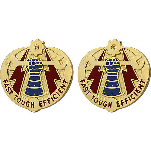 242nd Ordnance Battalion Unit Crest (Fast Tough Efficient) Army Unit Crests