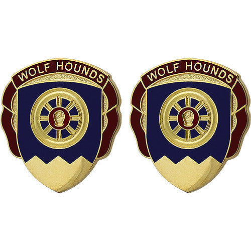 246th Transportation Battalion Unit Crest (Wolf Hounds) Army Unit Crests
