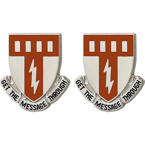 249th Signal Battalion Unit Crest (Get the Message Through) Army Unit Crests
