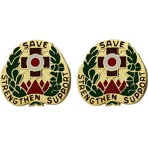 256th Combat Support Hospital Unit Crest (Save Strengthen Support) Army Unit Crests