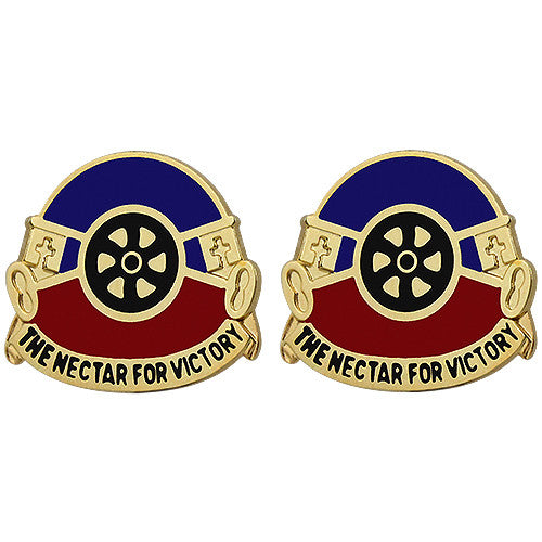 260th Quartermaster Battalion Unit Crest (The Nectar for Victory) Army Unit Crests