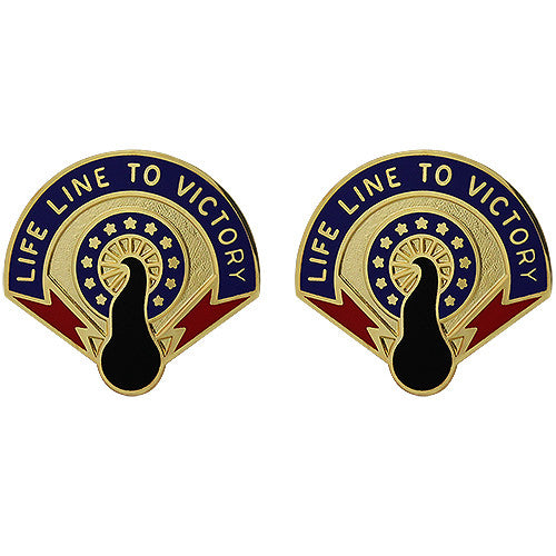 262nd Quartermaster Battalion Unit Crest (Life Line to Victory) Army Unit Crests