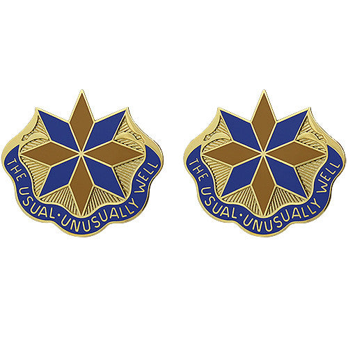 275th Support Battalion Unit Crest (The Usual Unusually Well) Army Unit Crests