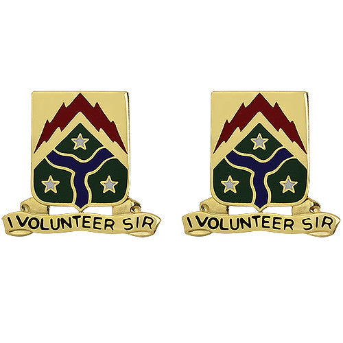 278th Armored Cavalry Regiment Unit Crest (I Volunteer Sir) Army Unit Crests