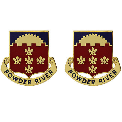 300th Field Artillery Regiment Unit Crest (Powder River) Army Unit Crests