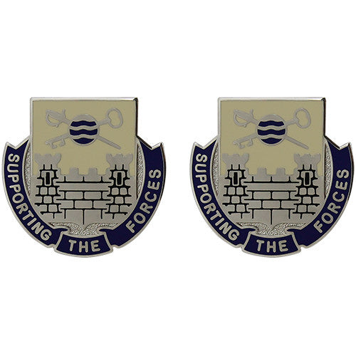 300th Quartermaster Battalion Unit Crest (Supporting the Forces) Army Unit Crests