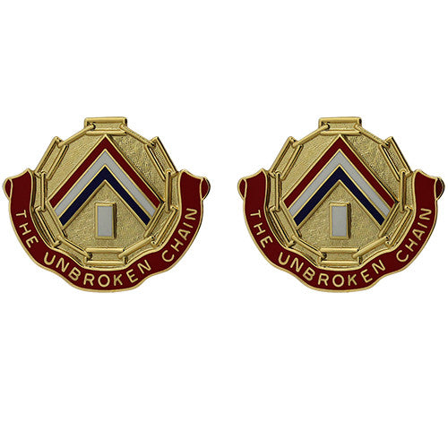 301st Support Group Unit Crest (The Unbroken Chain) Army Unit Crests