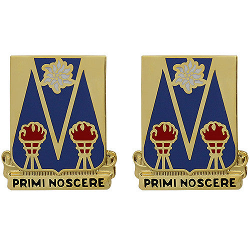 303rd Military Intelligence Battalion Unit Crest (Primi Noscere) Army Unit Crests