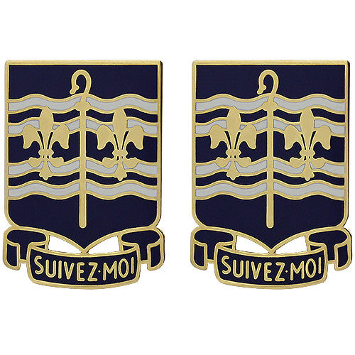 306th Regiment Unit Crest (Suivez Moi) Army Unit Crests