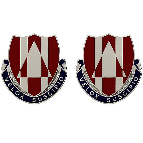 311th Support Battalion Unit Crest (Velox Suscipio) Army Unit Crests