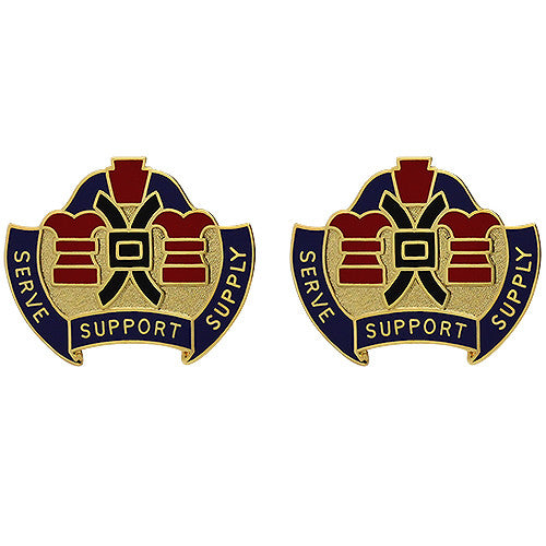 312th Support Group Unit Crest (Serve Support Supply) Army Unit Crests