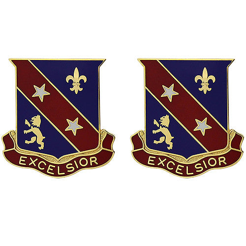 322nd Regiment Unit Crest (Excelsior) Army Unit Crests