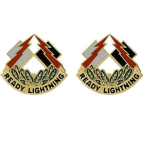 335th Signal Command Unit Crest (Ready Lightning) Army Unit Crests