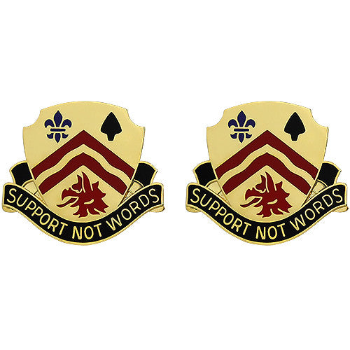 342nd Support Battalion Unit Crest (Support Not Words) Army Unit Crests