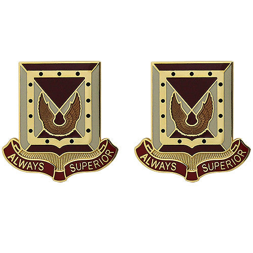 351st Support Battalion Unit Crest (Always Superior) Army Unit Crests
