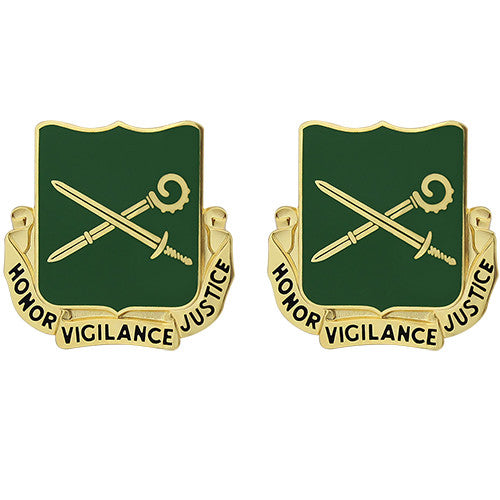 385th Military Police Battalion Unit Crest (Honor Vigilance Justice) Army Unit Crests