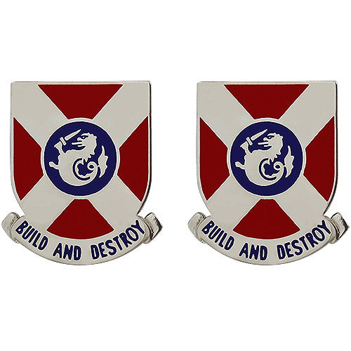 391st Engineer Battalion Unit Crest (Build and Destroy) Army Unit Crests