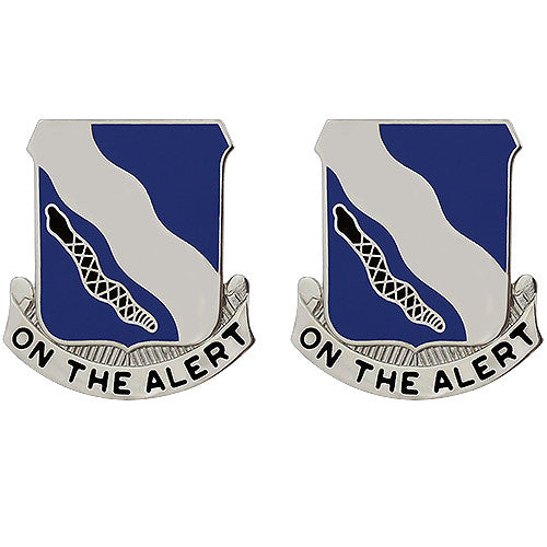 398th Regiment Unit Crest (On the Alert) Army Unit Crests