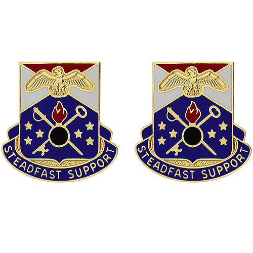 406th Support Brigade Unit Crest (Steadfast Support) Army Unit Crests