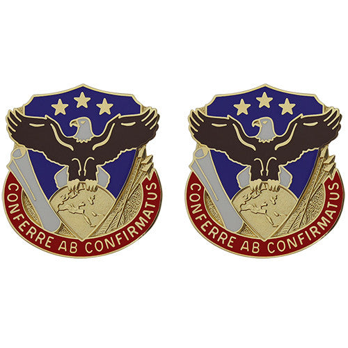 408th Support Brigade Unit Crest (Conferre Ab Confirmatus) Army Unit Crests