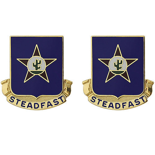 409th Regiment Unit Crest (Steadfast) Army Unit Crests