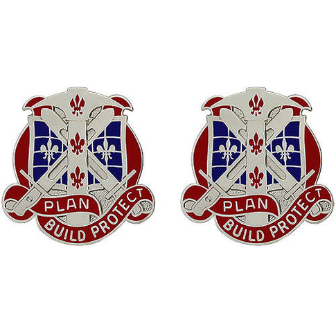 411th Engineer Brigade Unit Crest (Plan Build Protect) - Sold in Pairs