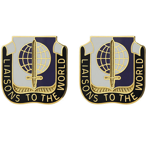 414th Civil Affairs Battalion Unit Crest (Liaisons to the World) Army Unit Crests